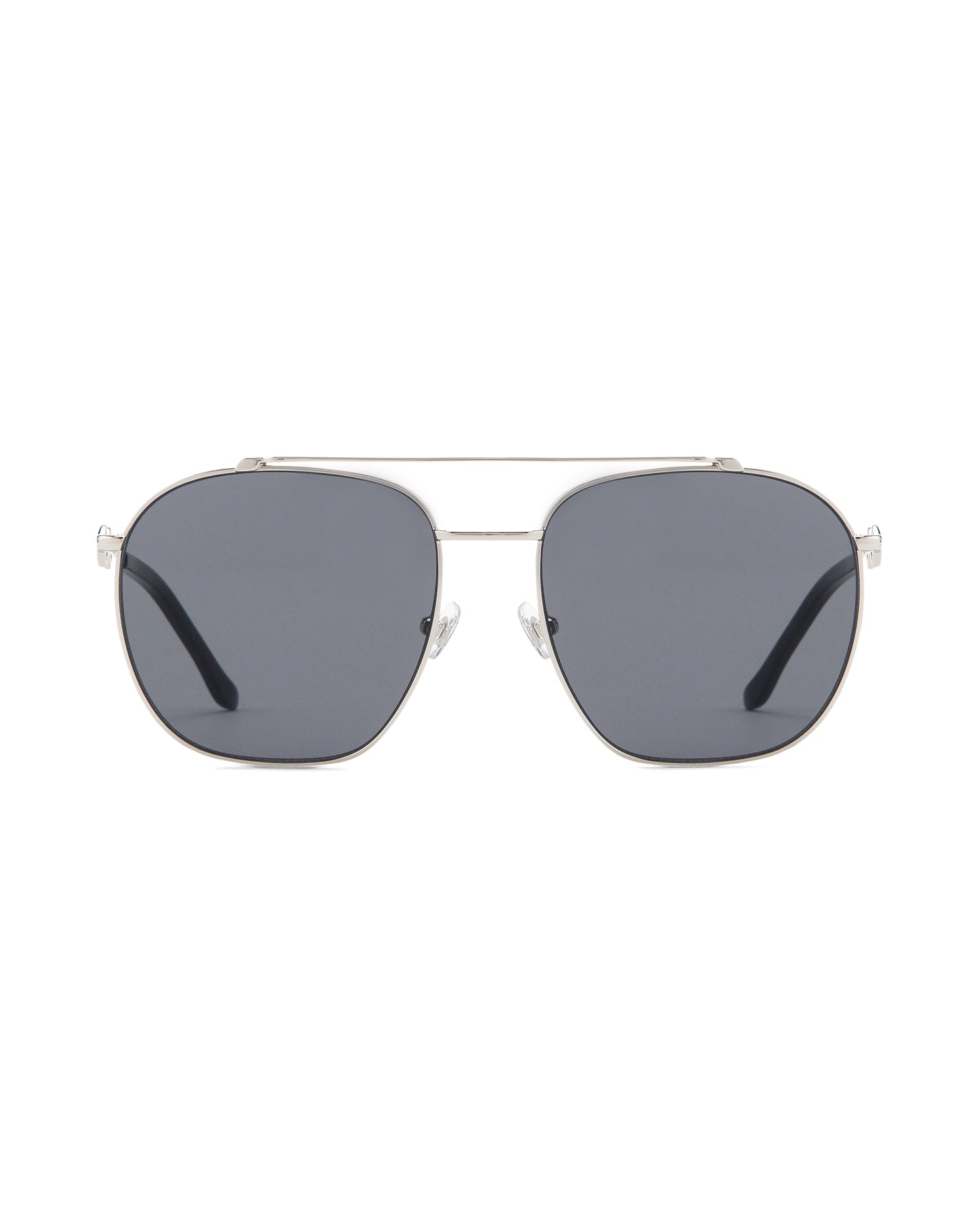 Ella - Black on Silver Sunglasses