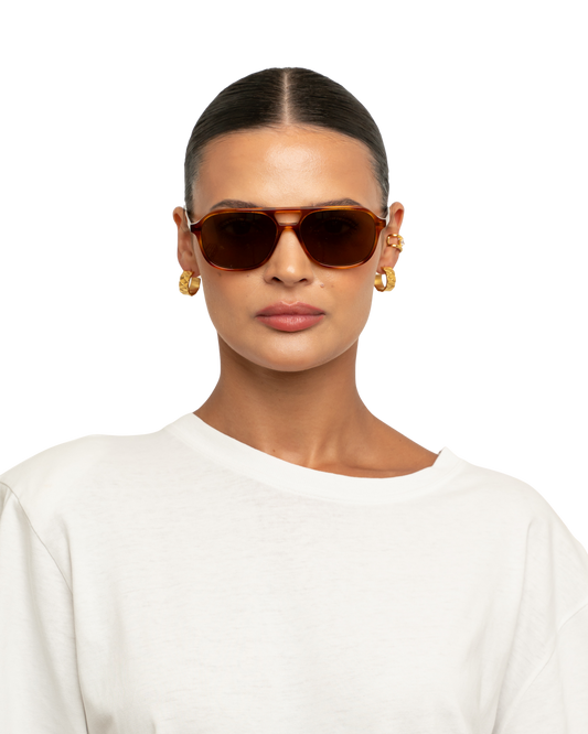 Elle - Honey Tortoise Sunglasses