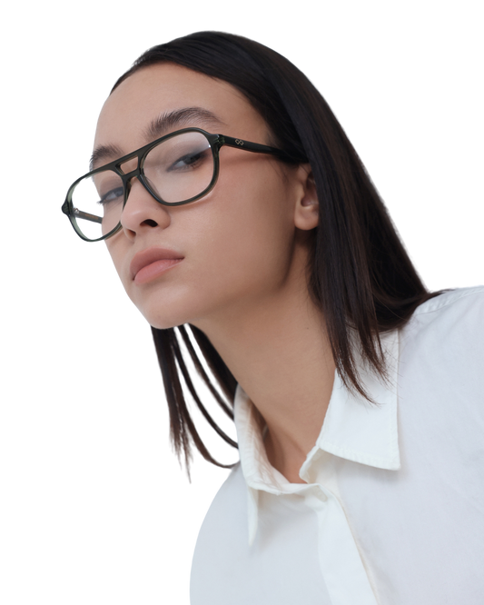 Elle - Olive Eyeglasses