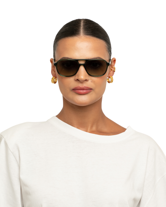 Elle - Olive Sunglasses