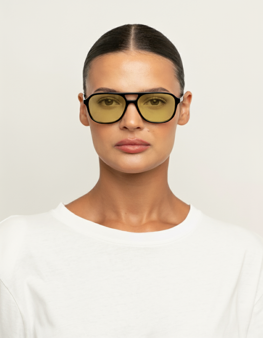 Elle - Yellow Sunglasses
