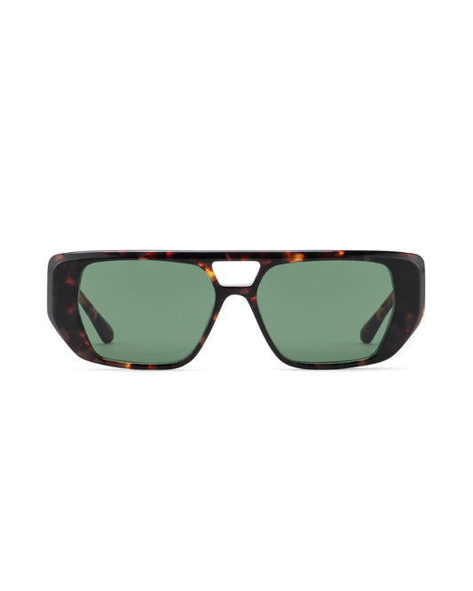Frankie - Green on Tortoise Sunglasses