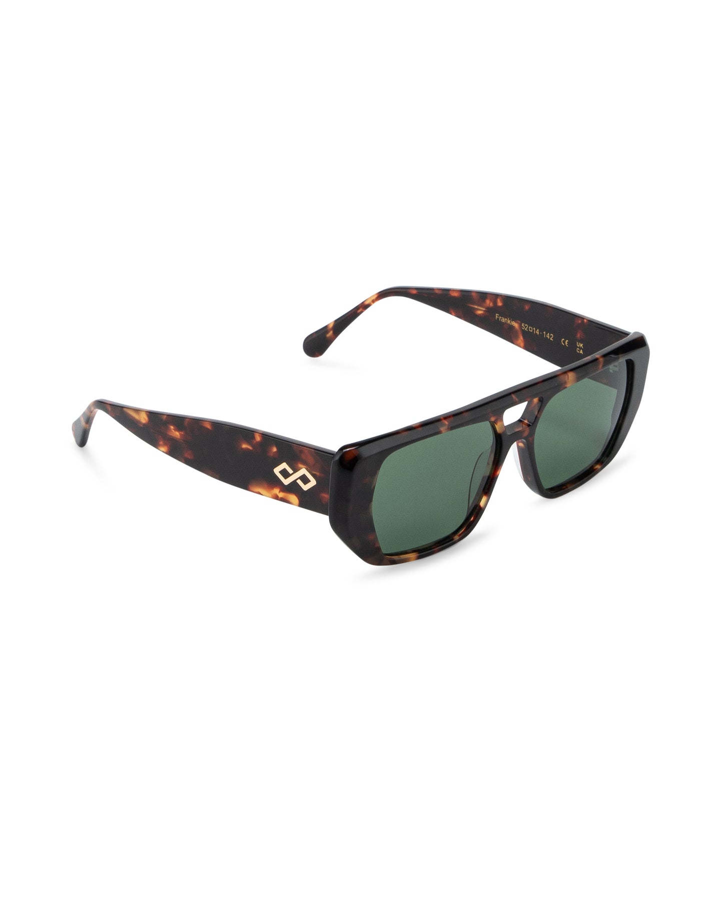 Frankie - Green on Tortoise Sunglasses