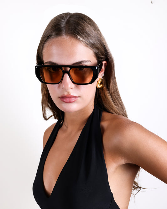 Frankie - Orange Sunglasses