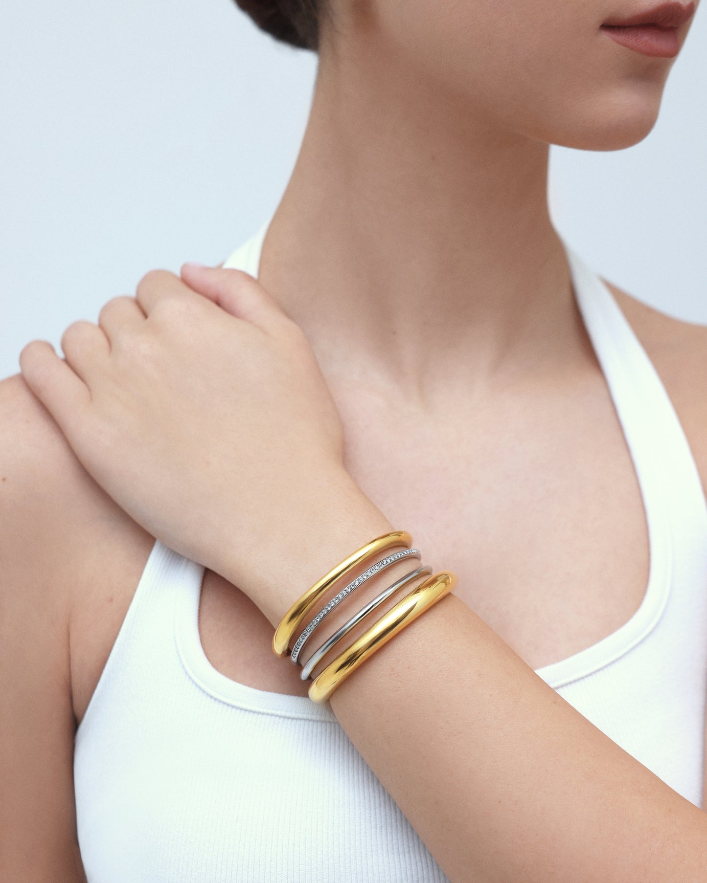 Halo Bangle - Gold