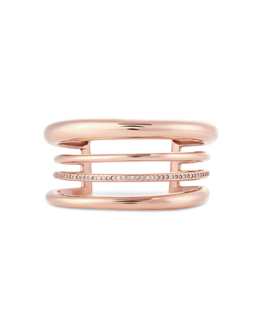 Halo Bangle - Rose Gold