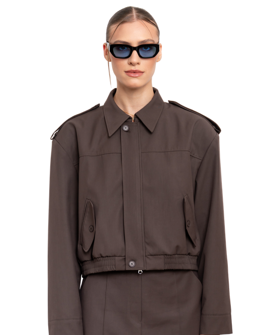 Ivy - Blue on Black Sunglasses