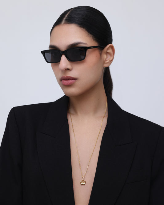 قلادة حب A - ذهبية