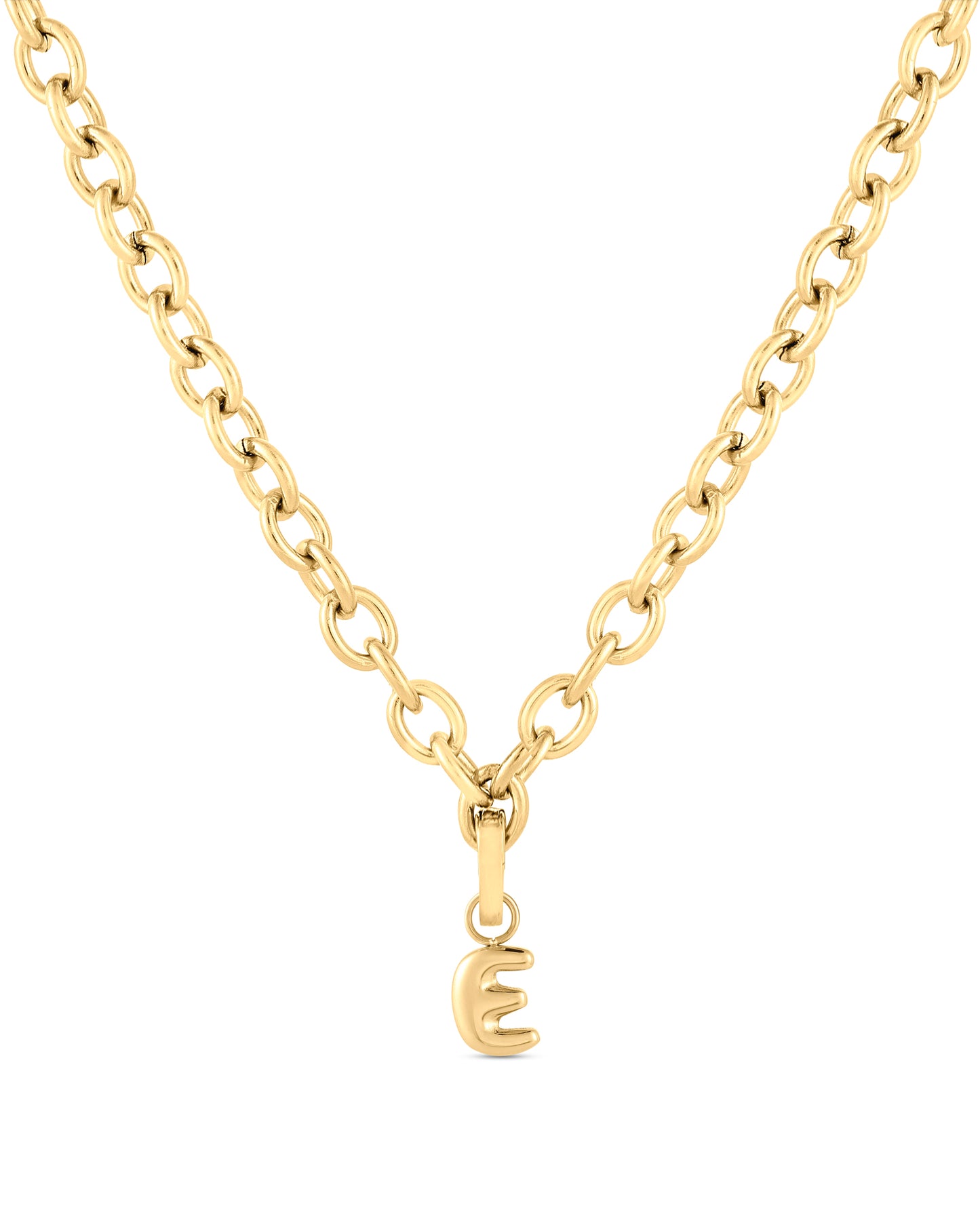 Love Letter Charm E - Gold