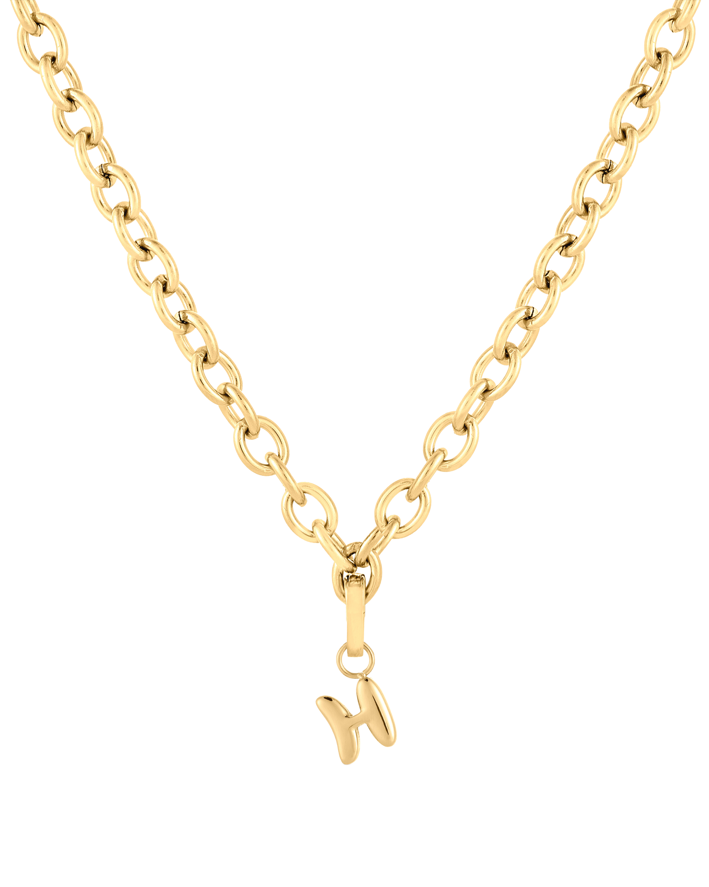 Love Letter Charm H - Gold