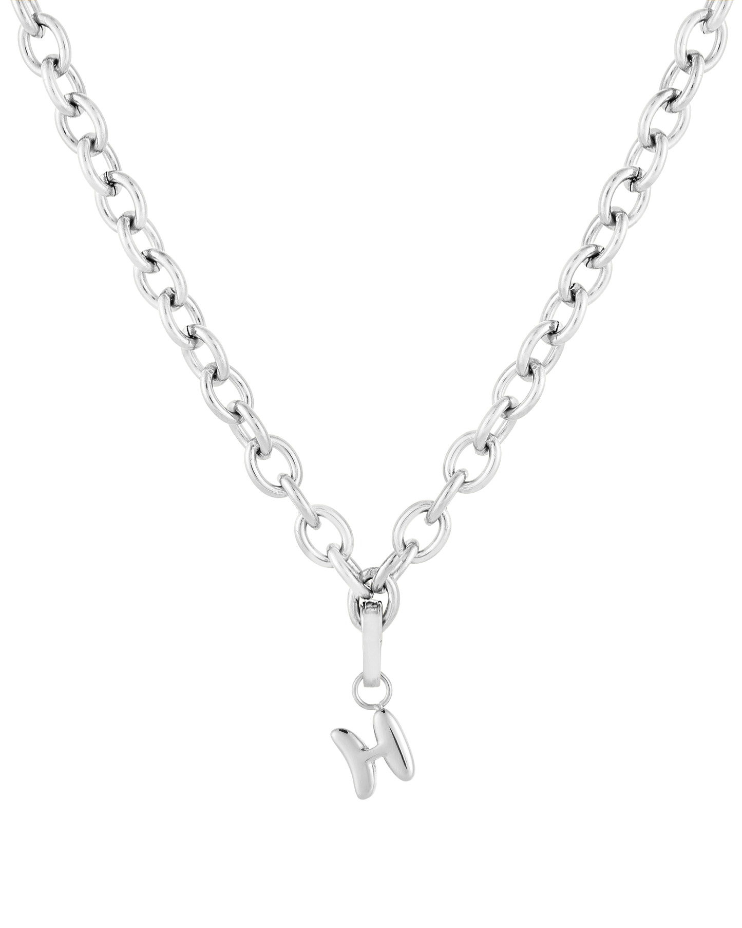 Love Letter Charm H - Silver