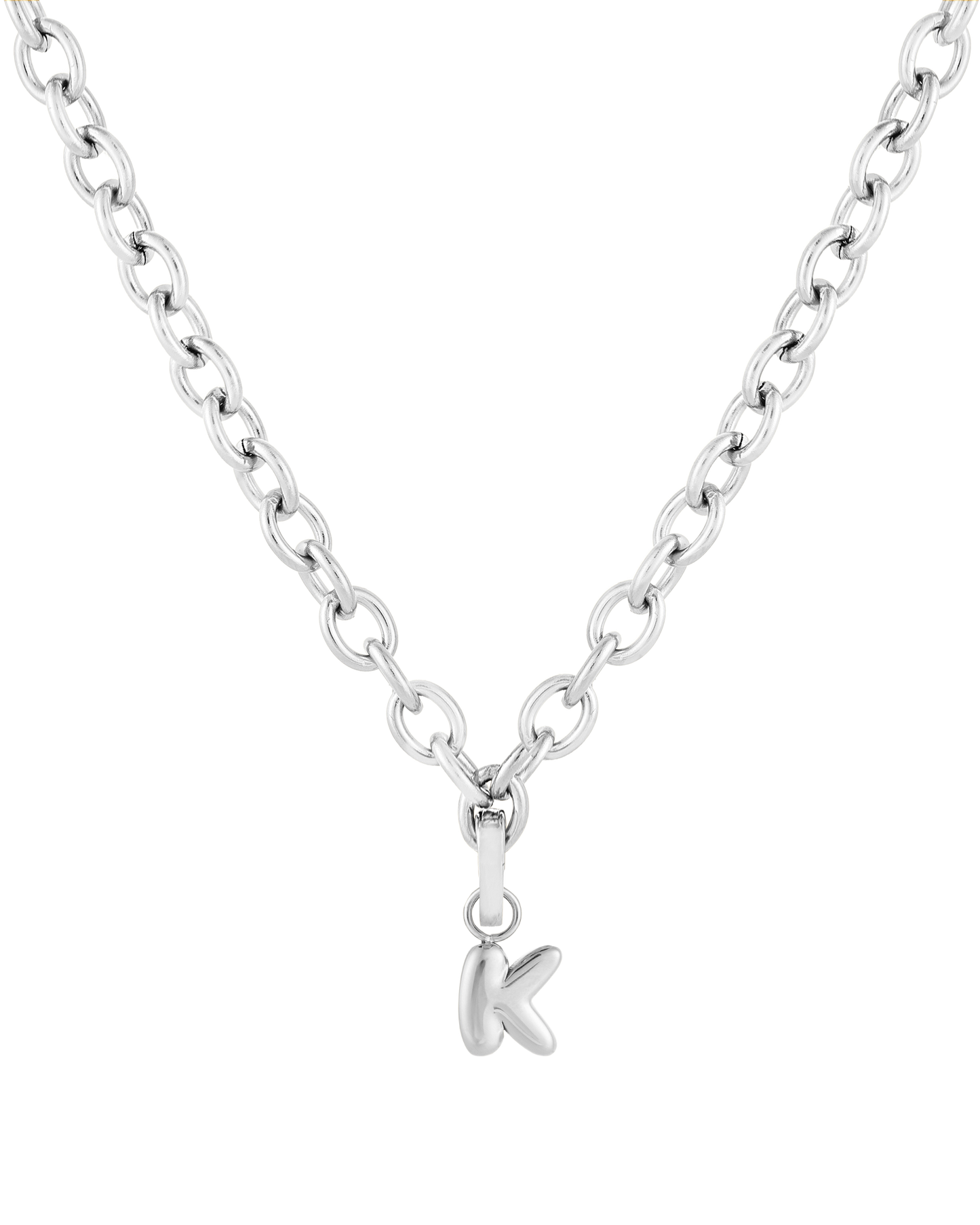 Love Letter Charm K - Silver