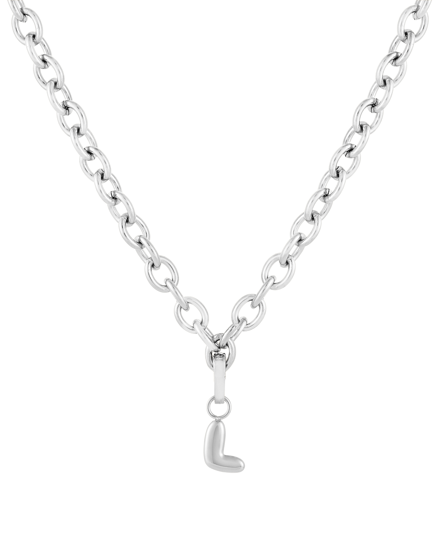 Love Letter Charm L - Silver