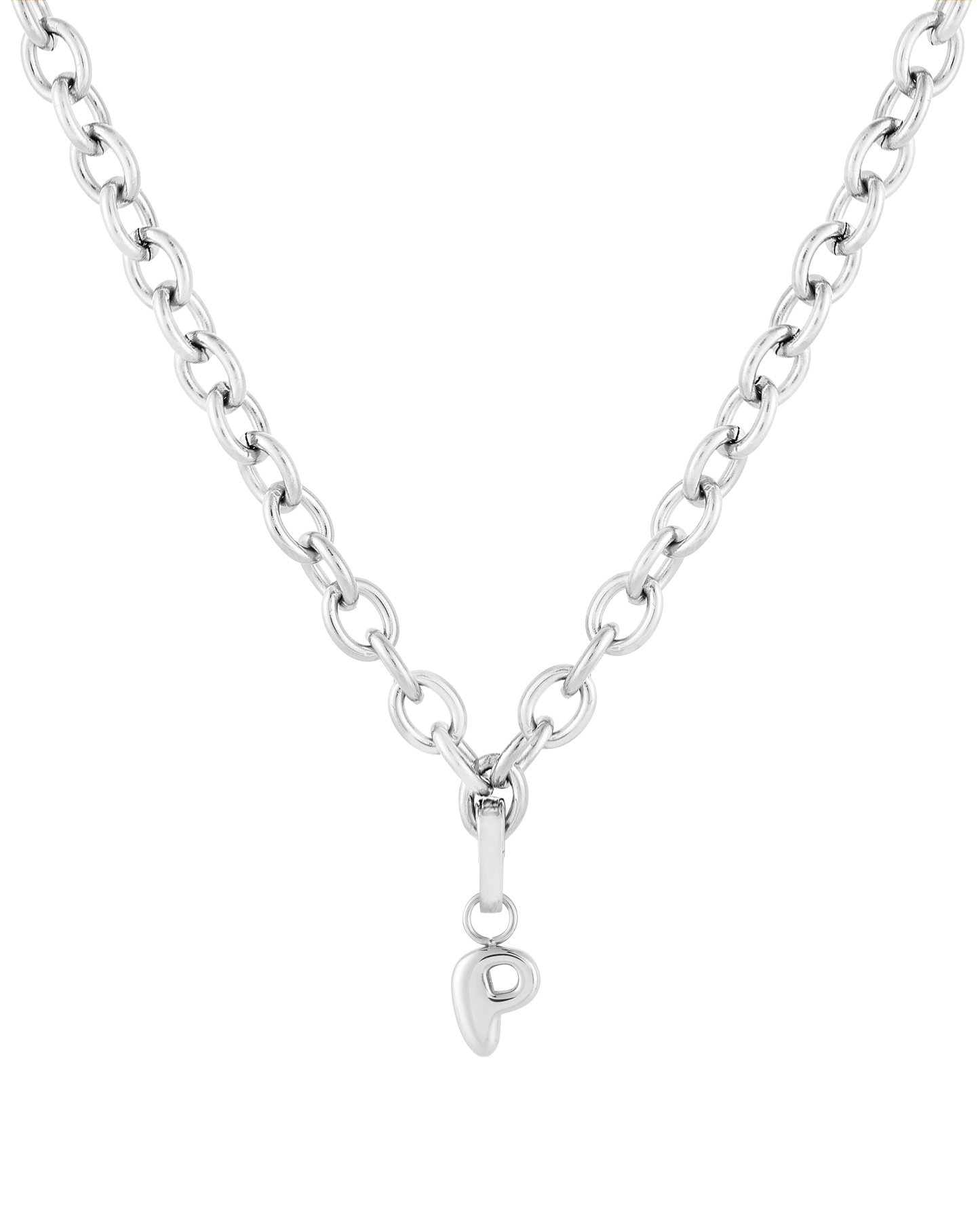 Love Letter Charm P - Silver