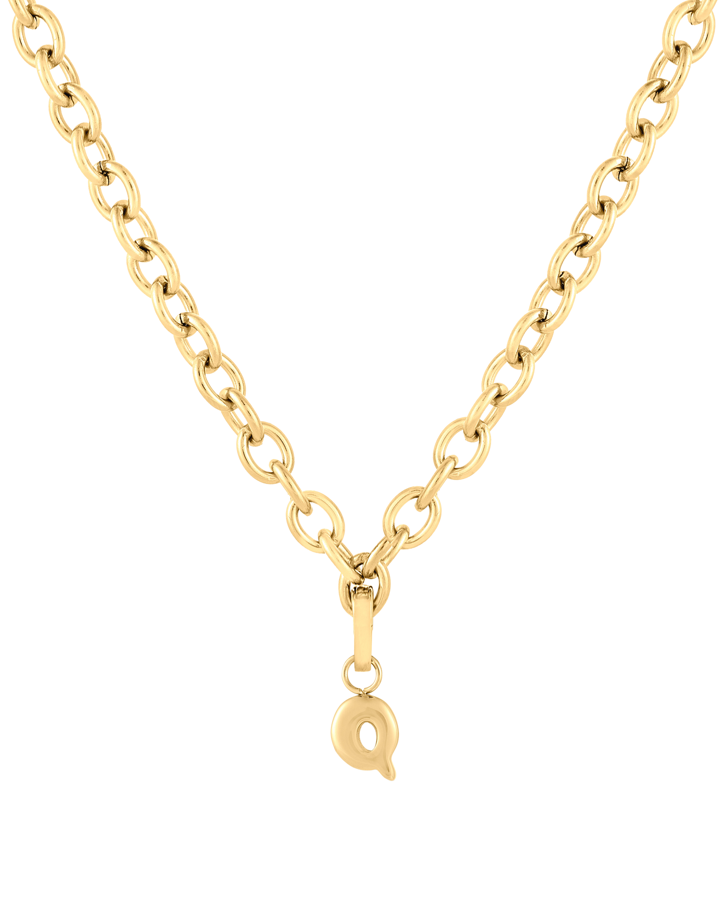 Love Letter Charm Q - Gold