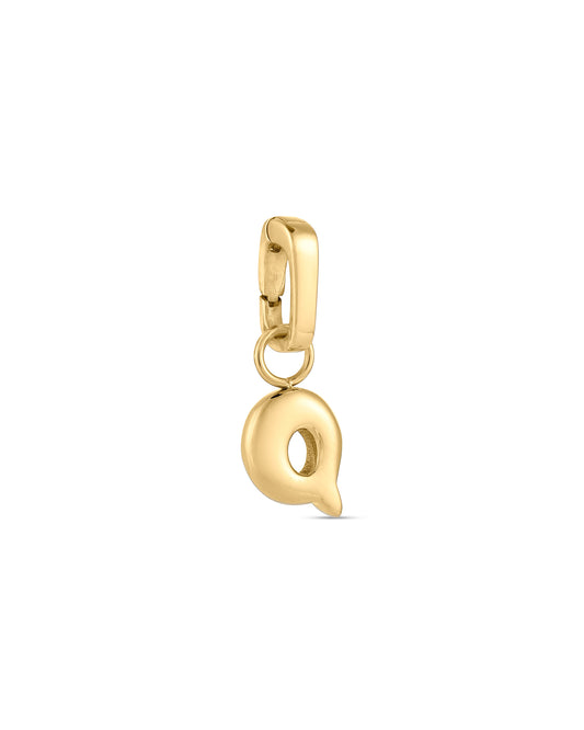 Love Letter Charm Q - Gold