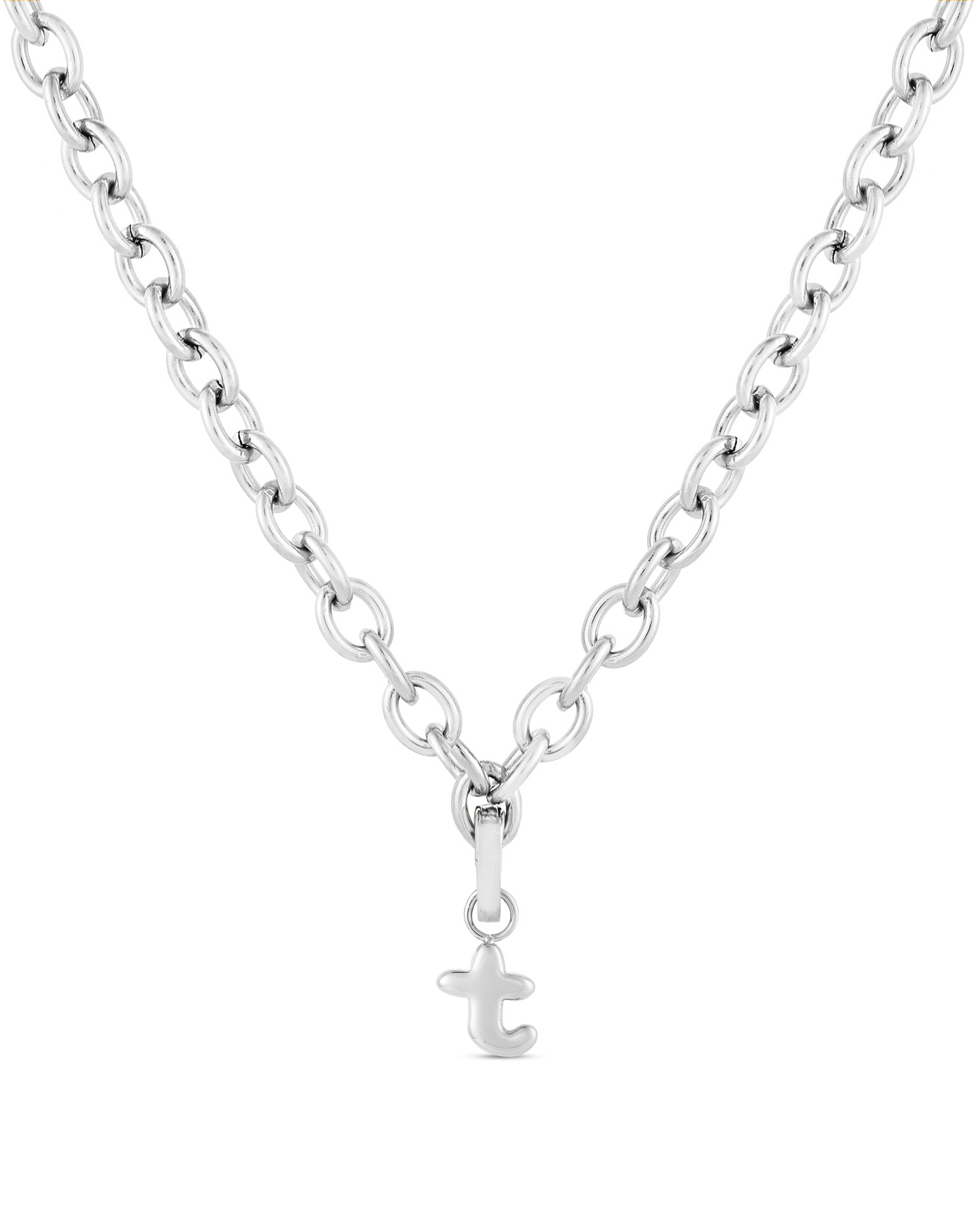 Love Letter Charm T - Silver
