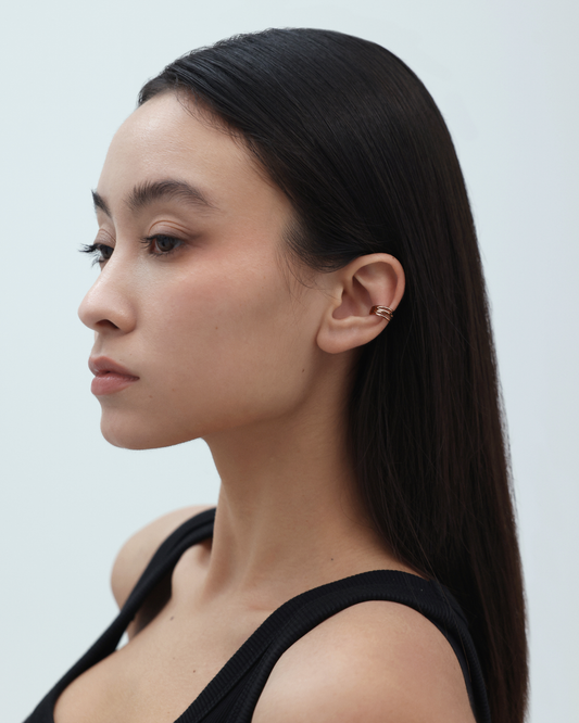 Muse Cuff Earrings - Rose Gold