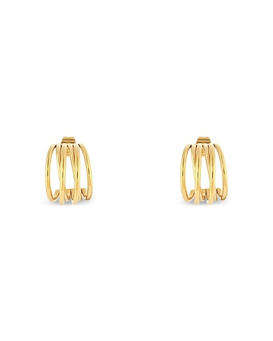Muse Hoop (S) Earrings - Gold