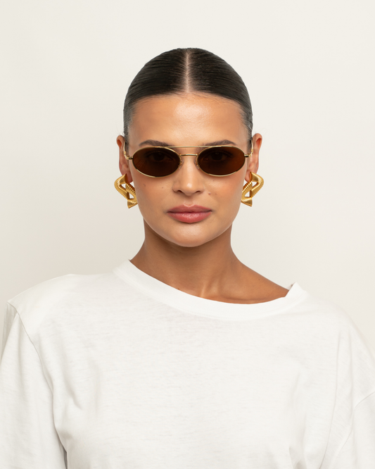 Noa - Brown Sunglasses