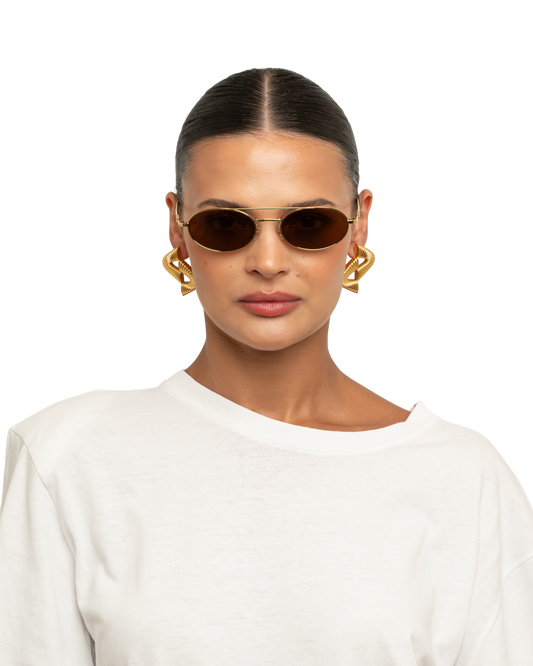 Noa - Brown Sunglasses