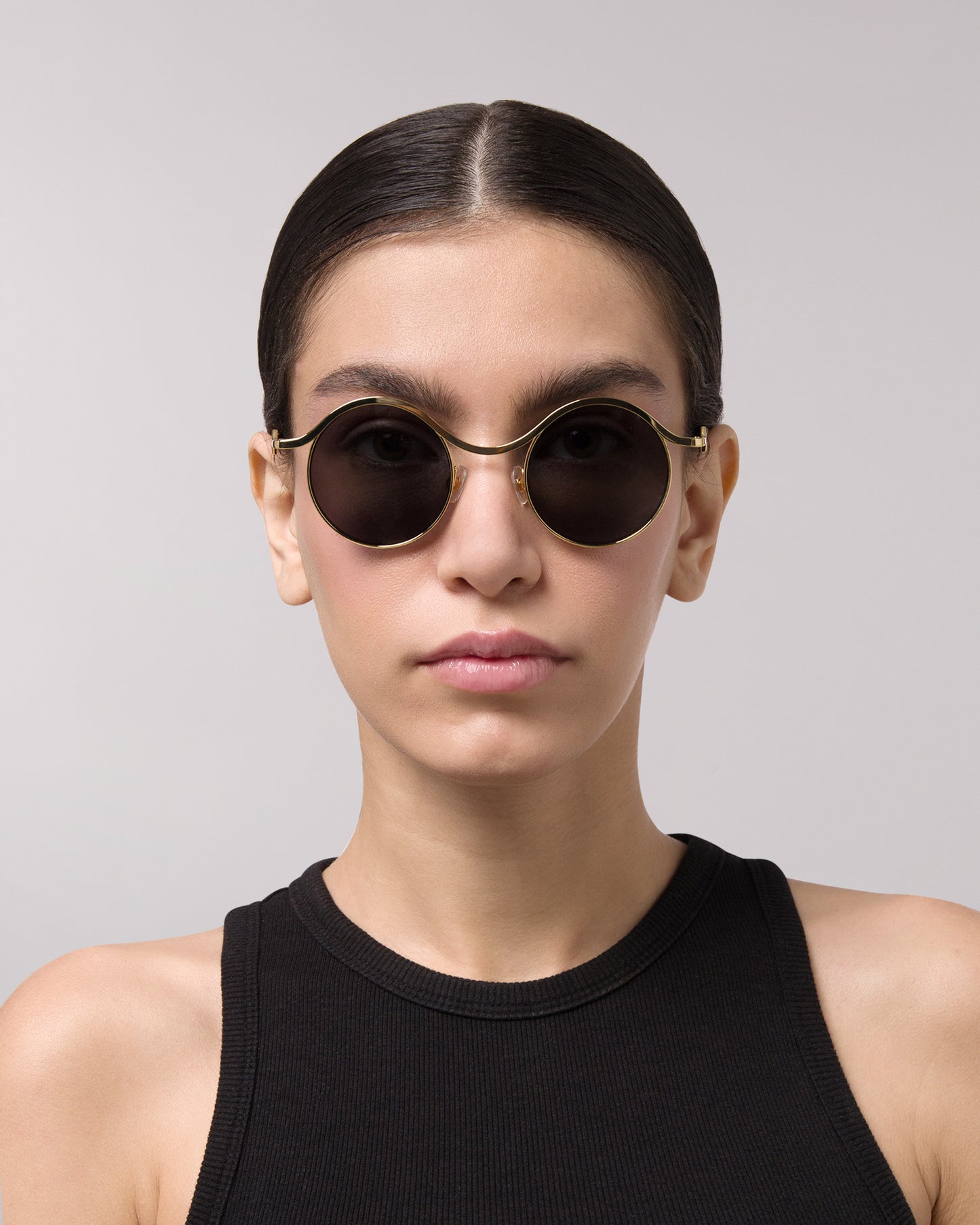 Ollie - Gold - Sunglasses - KAREN WAZEN