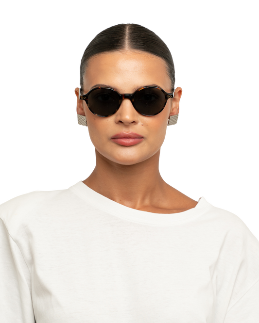 Rey - Green on Tortoise Sunglasses