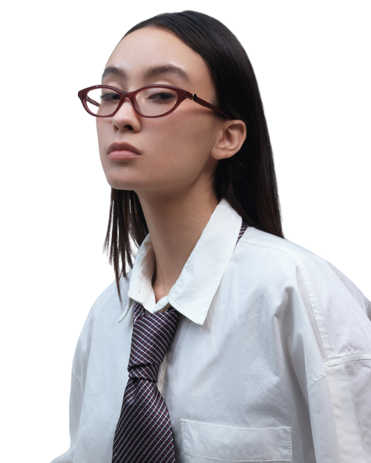 Serene - Burgundy Eyeglasses