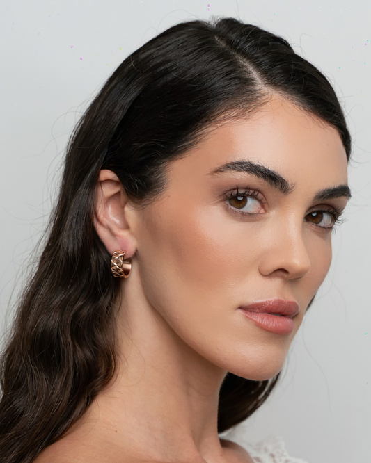 Signature Loop Earrings - Rose Gold