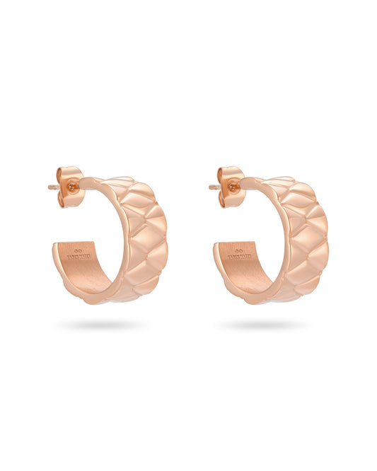 Signature Loop Earrings - Rose Gold