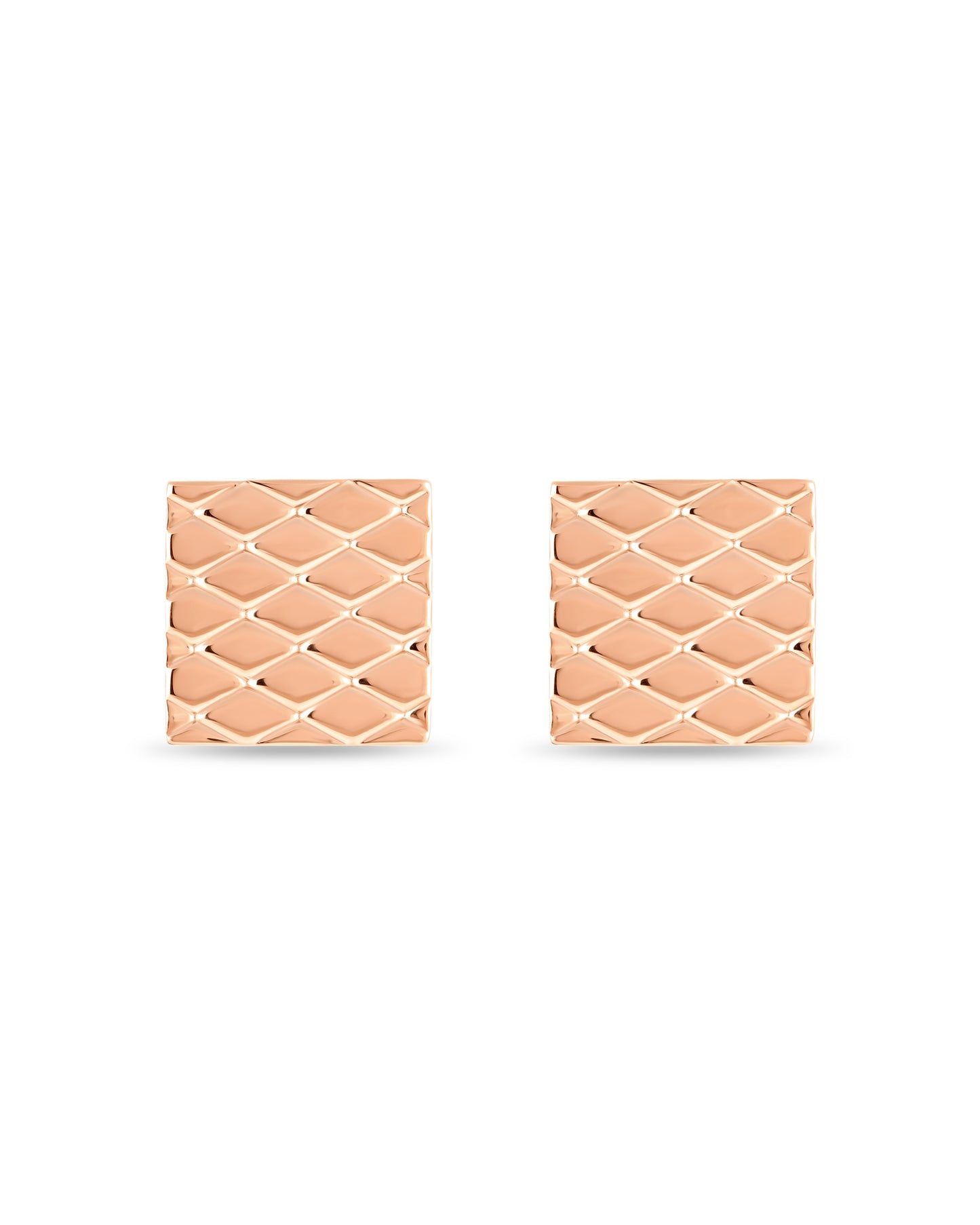 Signature (S) Earrings - Rose Gold
