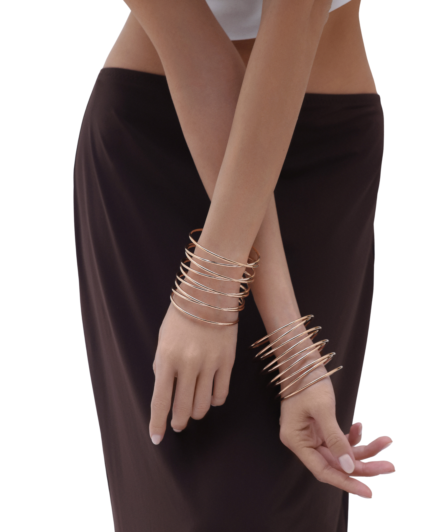 Spiral Bangle - Rose Gold