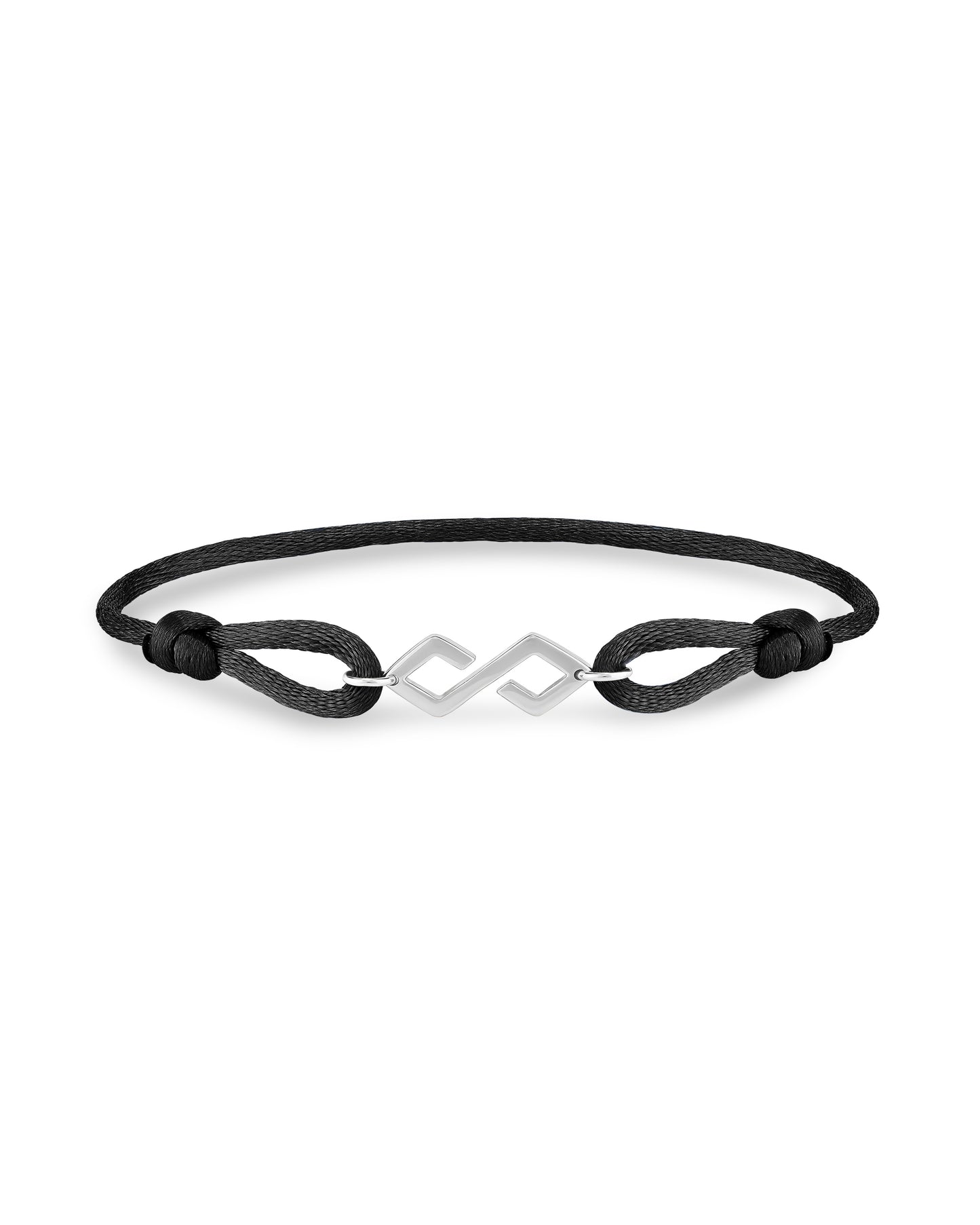 Bond Bracelet Silver - Black - KAREN WAZEN