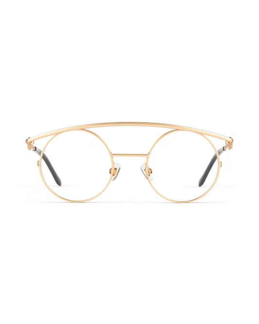 Retro XL - Gold Eyeglasses