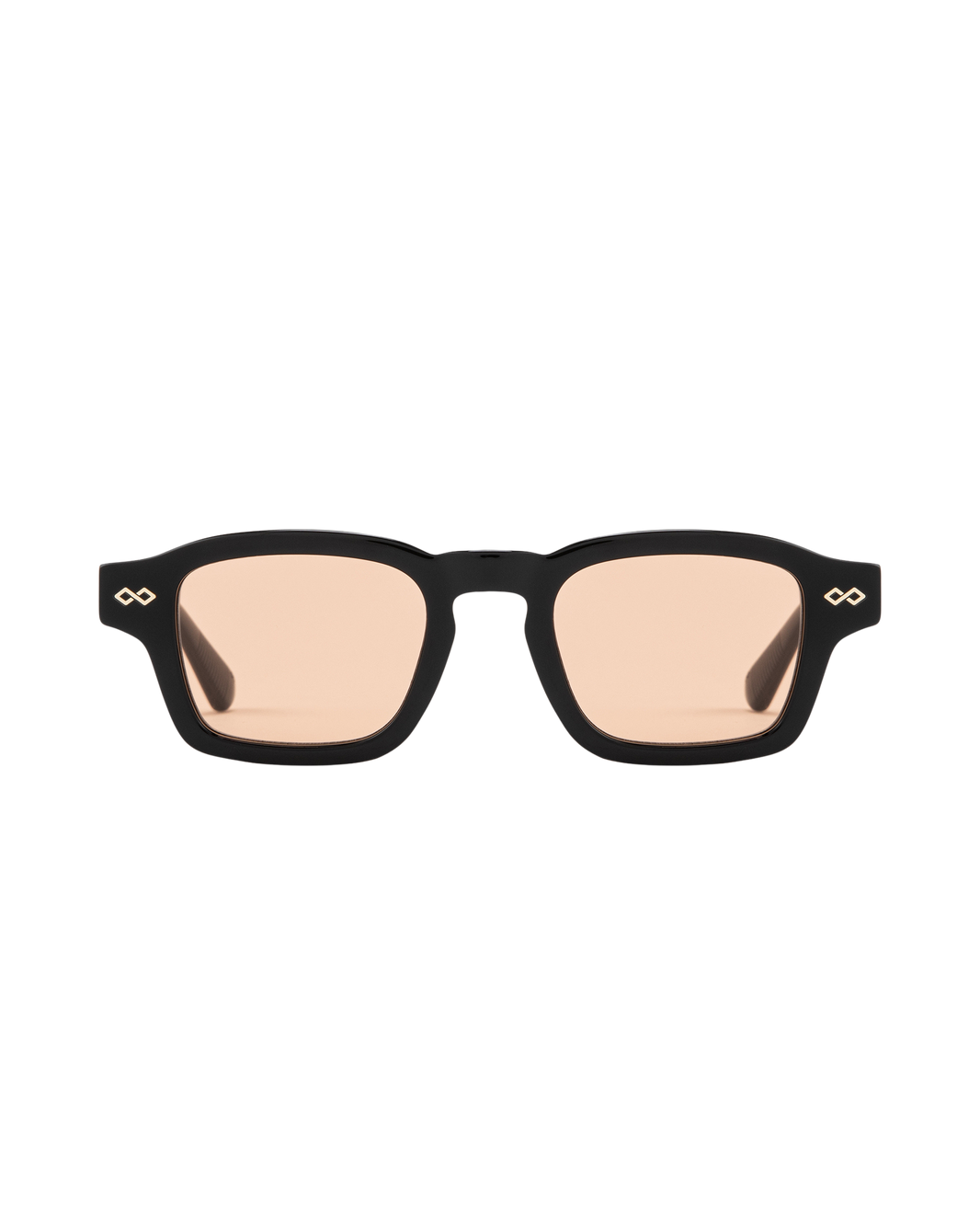Aron - Orange on Black Sunglasses