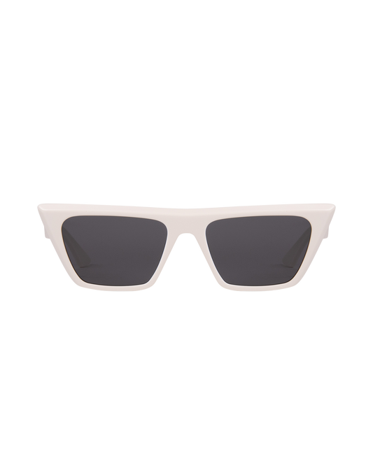 Aura - Cream in Black Sunglasses