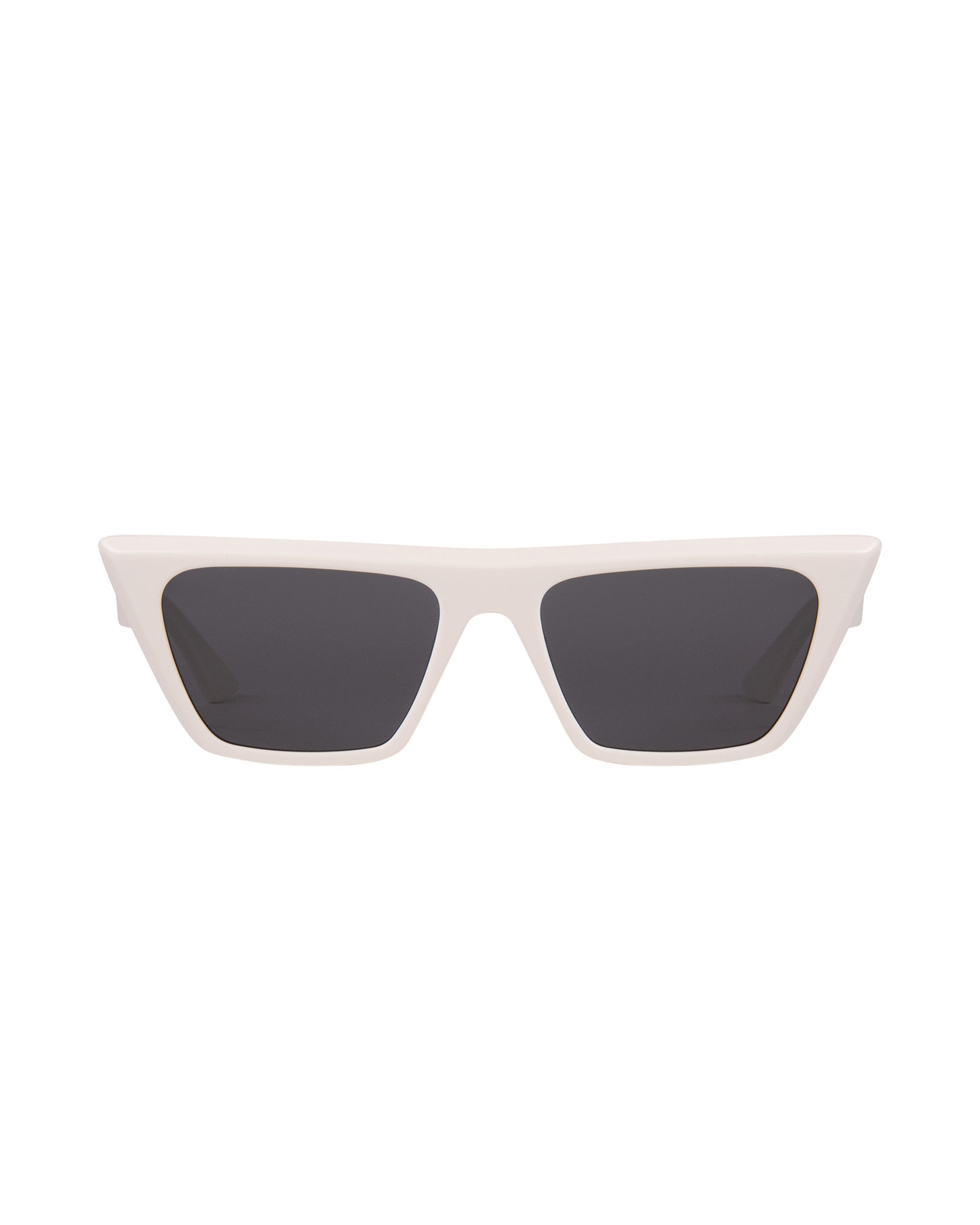 Aura - Cream in Black Sunglasses