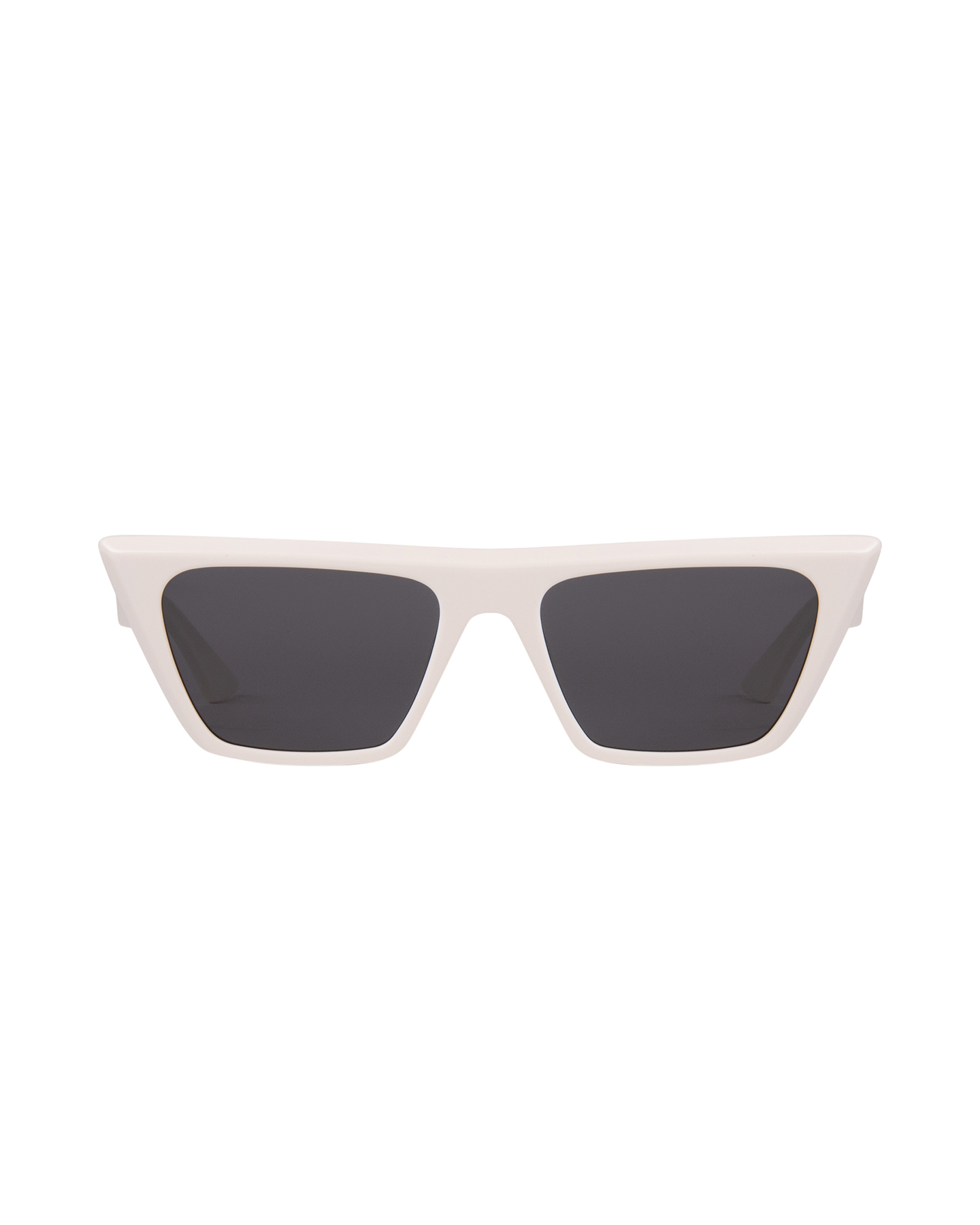 Aura - Cream in Black Sunglasses
