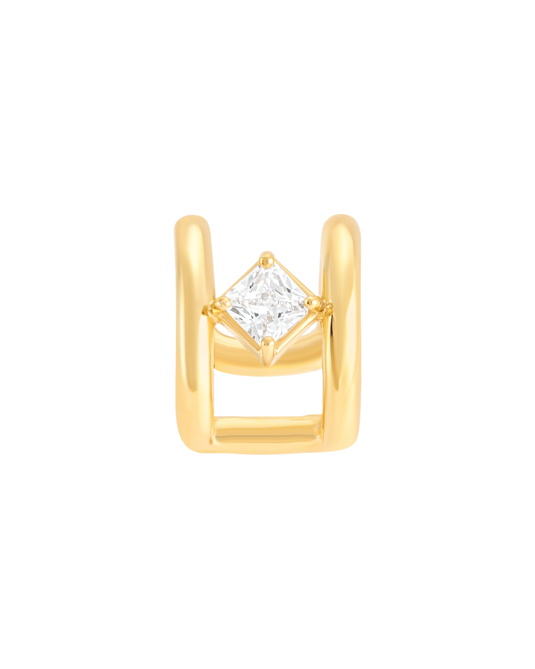 Axis Cuff Earrings - Gold