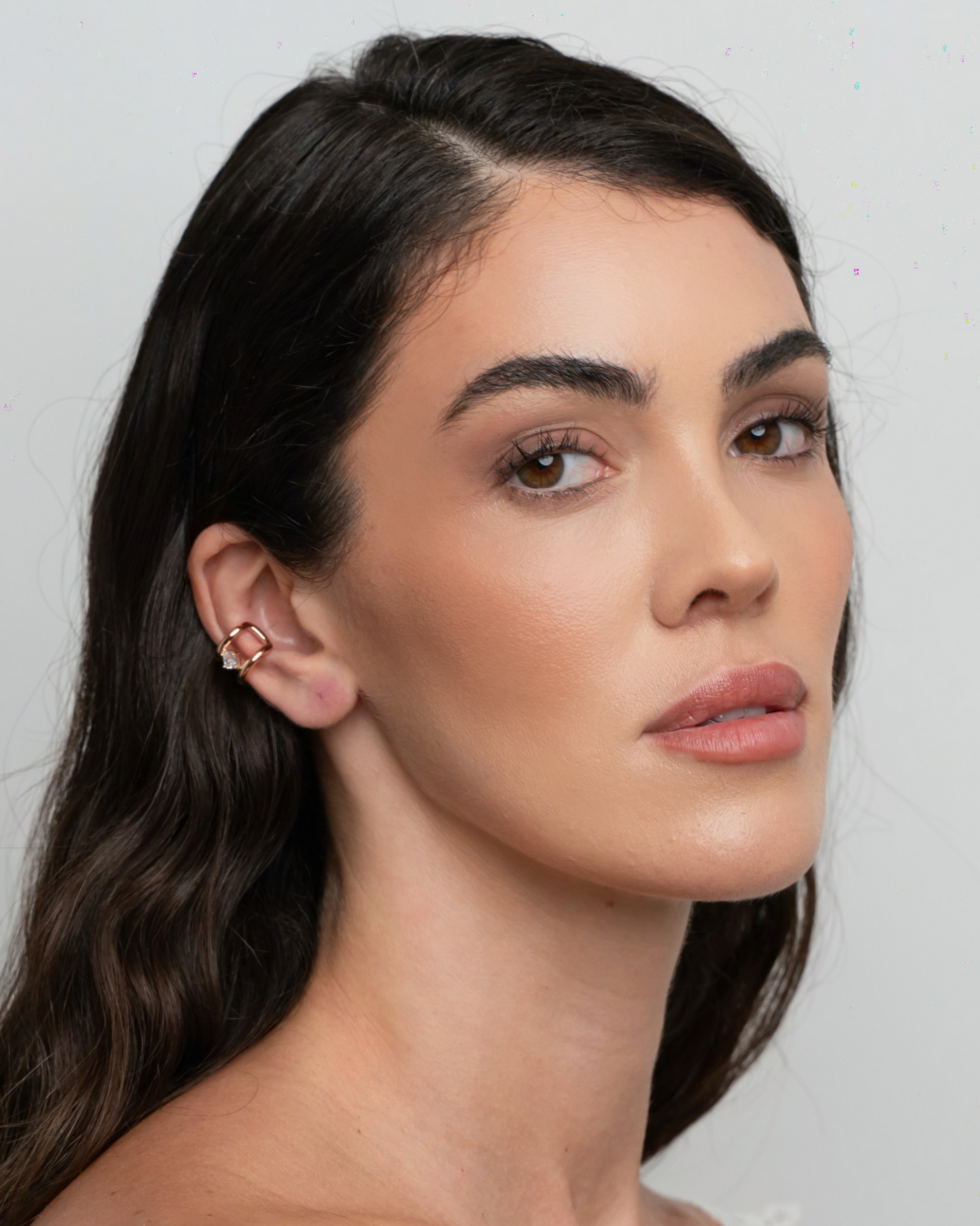 Axis Cuff Earrings - Gold