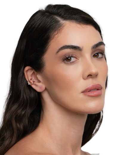 Axis Cuff Earrings - Gold
