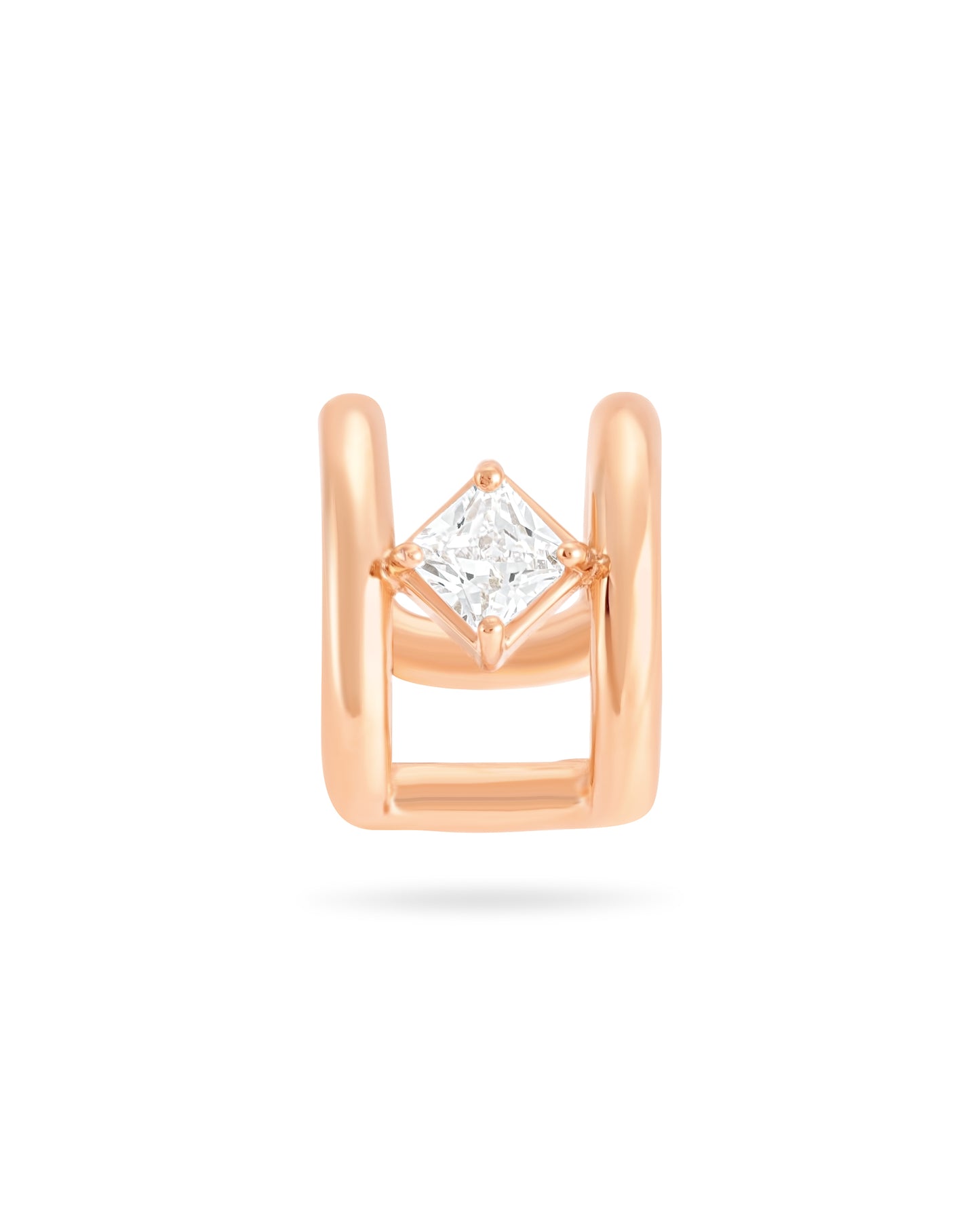 Axis Cuff Earrings - Rose Gold