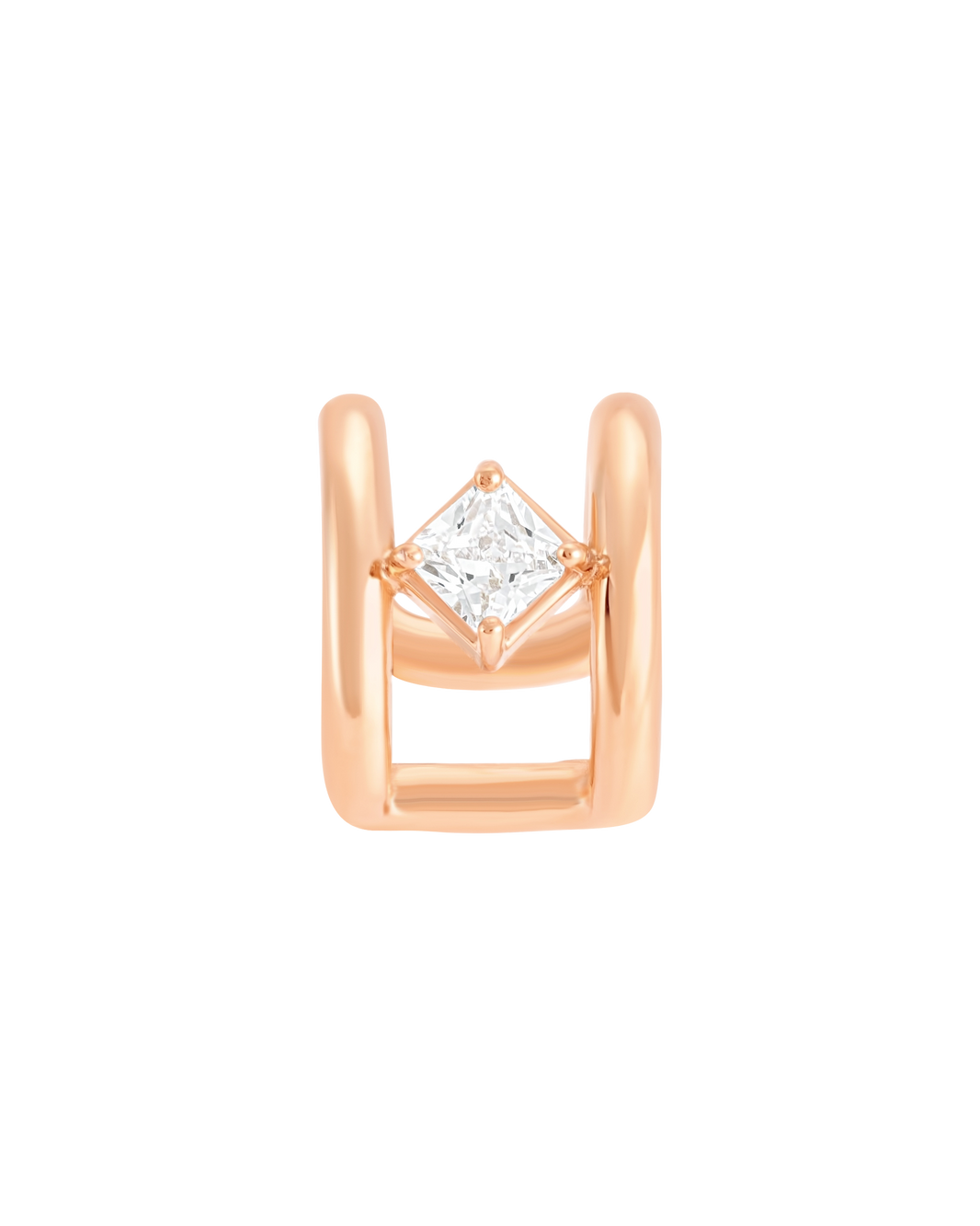 Axis Cuff Earrings - Rose Gold