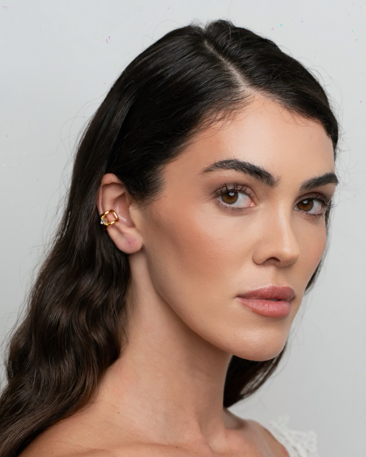 Axis Cuff Earrings - Rose Gold