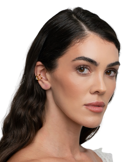 Axis Cuff Earrings - Rose Gold