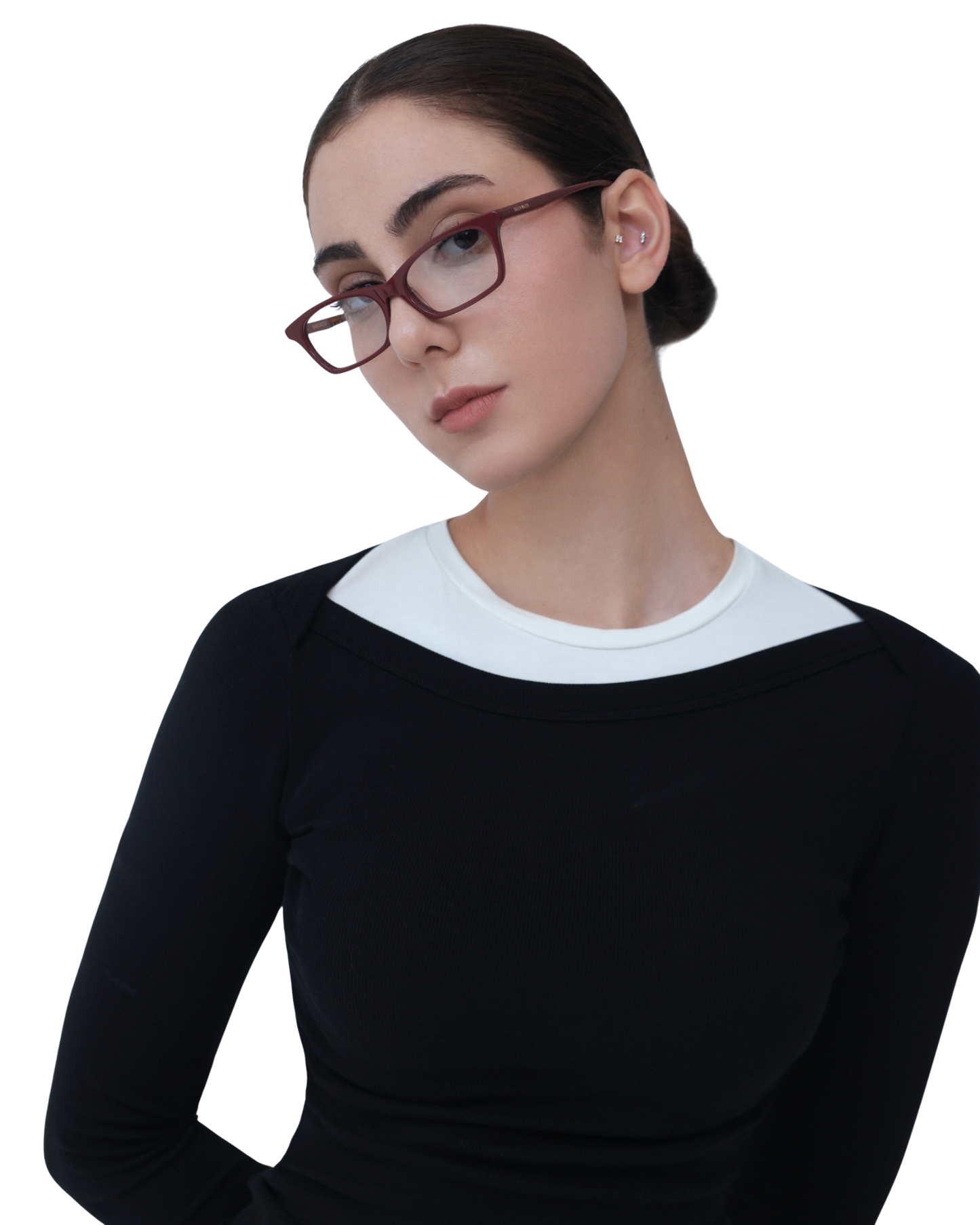 Billie - Burgundy Eyeglasses