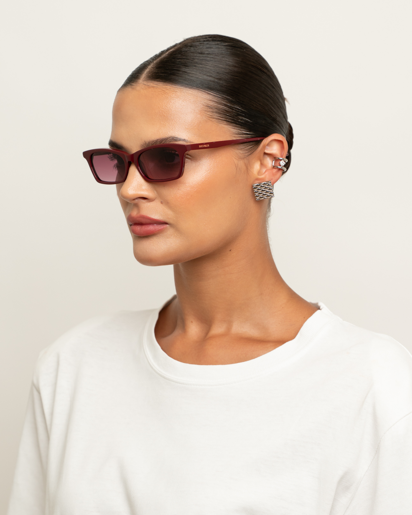 Billie - Burgundy Sunglasses