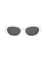 Blair - Cream on Black Sunglasses