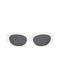 Blair - Cream on Black Sunglasses