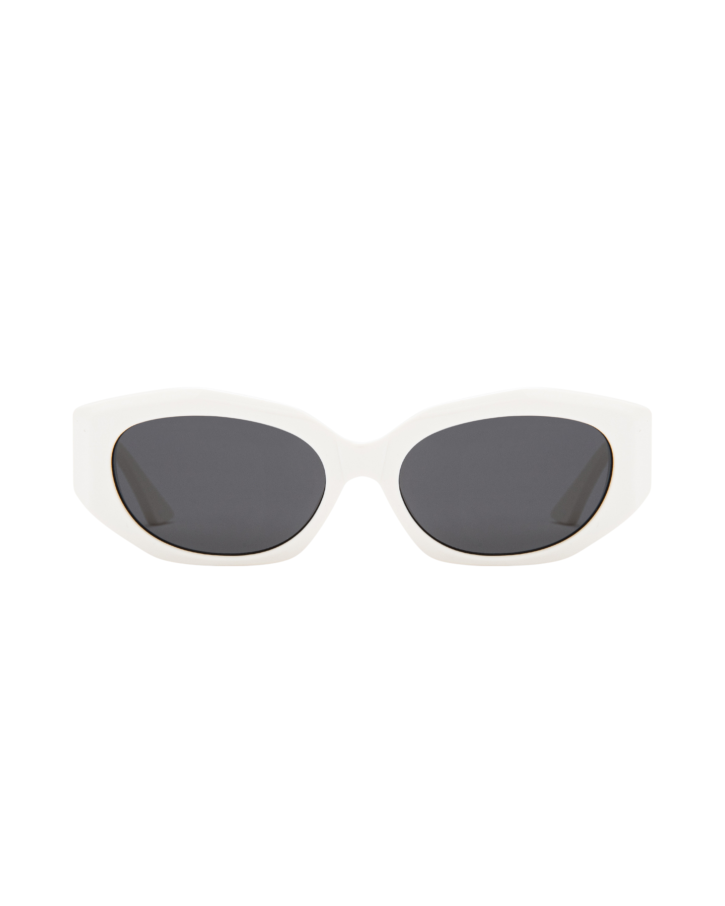 Blair - Cream on Black Sunglasses